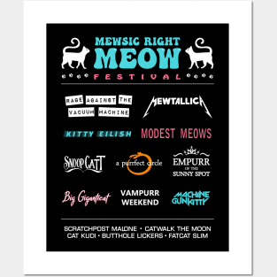 Mewsic Right Meow Posters and Art